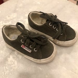 🔺2 for $25🔺Superga Olive Suede Shearling Sneaker